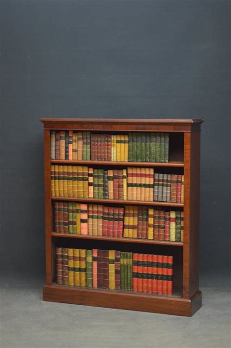 Late Victorian Solid Mahogany Open Bookcase Antiques Atlas