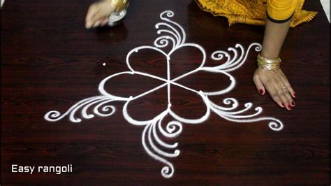 Latest Friday Kolam Designs With Dots Simple Muggulu Designs Easy