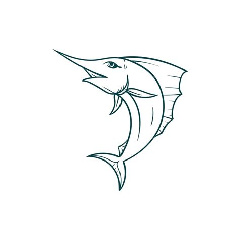 Premium Vector Marlin Fish Vector Illustration
