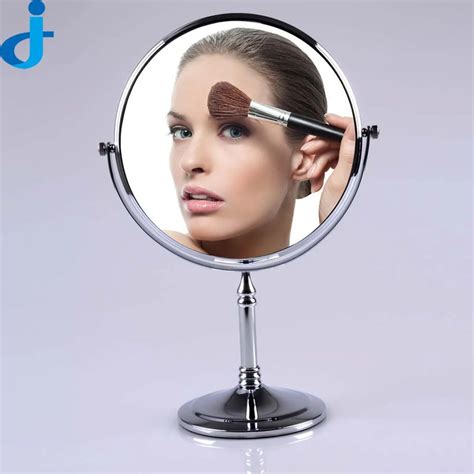 Women Beauty Makeup Mirror Dual Side Normalmagnifying Stand Desk Compact Mirror Cosmetic Miroir