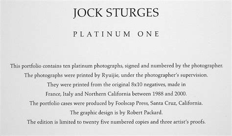 Jock Sturges Vanessa Tuscany Italy X Platinum Photograph