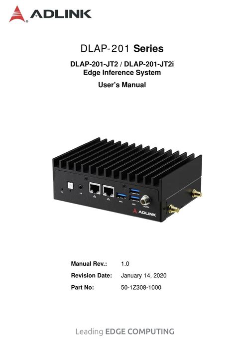 Adlink Technology Dlap 201 Series User Manual Pdf Download Manualslib