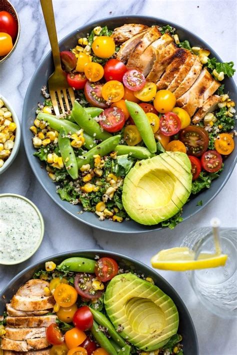 Chicken Ranch Kale Quinoa Bowls Gluten Free The Girl On Bloor