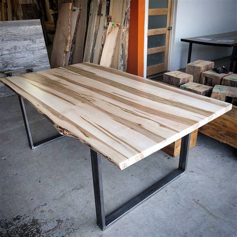 Fabulous diy maple purebond table from pure inspired design!!!! Ambrosia maple dining table by Barnboardstore - this is a ...