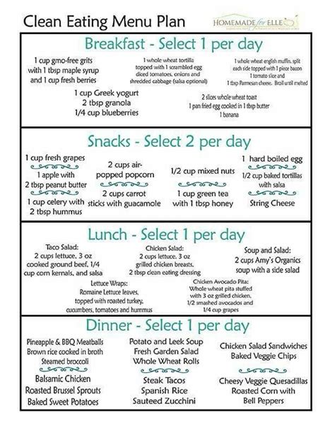 Clean Eating Meal Plans For Beginners Pdf Plan 2 Sublime Reflection Plan