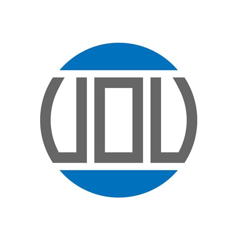 Uou Letter Logo Design On White Background Uou Creative Initials