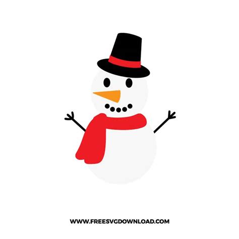 Snowman SVG & PNG free cut files - Free SVG Download