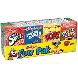 Buy Kellogg S Cereal Fun Pak Variety Pack Count Assorted Single