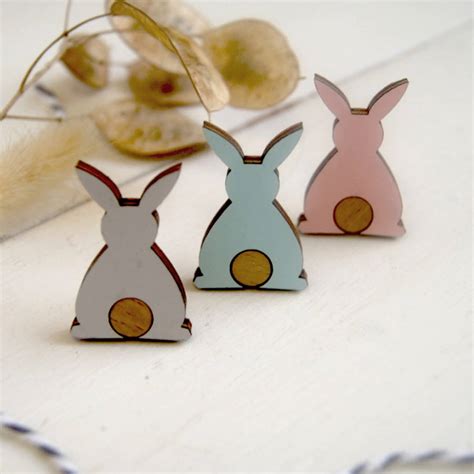 Bunny Rabbit Brooch By Lucy Alice Designs