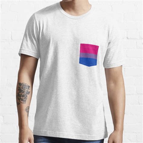 bisexual pride flag pocket t shirt for sale by varnel redbubble lgbt t shirts lgbtq t