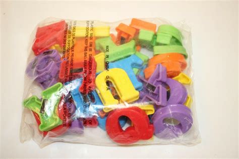 Magnetic Capital Letters With Braille Engraving Vintage Playskool 26