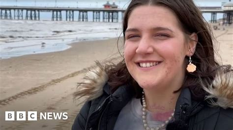 Long Covid Survivor S Blackpool Beach Trip After Learning To Walk