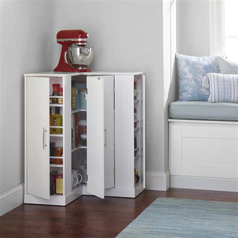 The Corner Storage Cabinet Hammacher Schlemmer