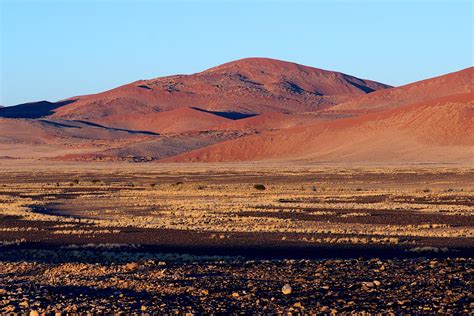 Wallpaper Morning Orange Landscape Early Rocks Desert Dunes