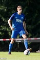 Maxim Leitsch of Bochum controls the ball during a friendly match ...