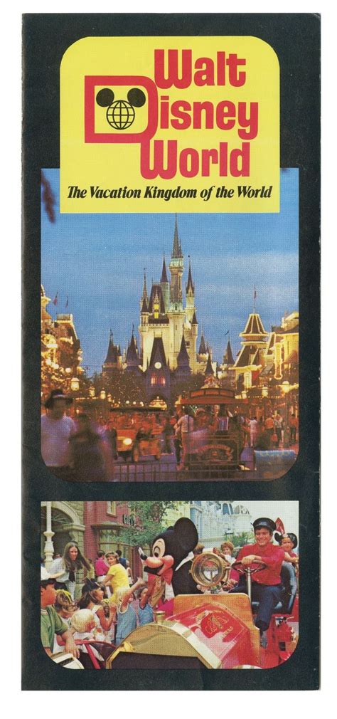 Collection Of 8 Walt Disney World Brochures Van Eaton Galleries
