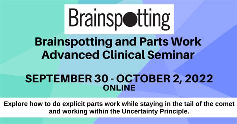 brainspotting and parts work advanced cynthasis