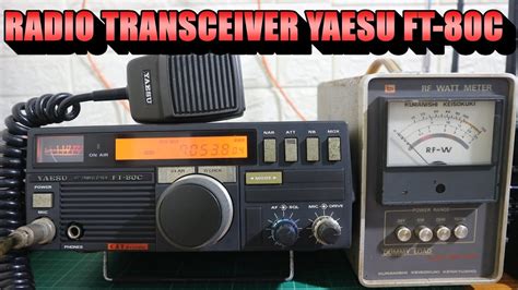 Radio Hf Transceiver Yaesu Ft 80c Youtube