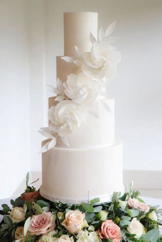 This simple wedding cake is anything but plain. 15 Wedding Cake Ideas That'll Wow Your Guests | Page 3 of ...