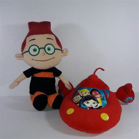 Disney Little Einsteins Plush Stuffed Leo And Pat Pat Rocket Red