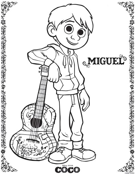 There's no better cure for cabin fever than printing and coloring our free coloring pages for kids. Be Brave, Keep Going: Free Printable Coco Movie Coloring Pages