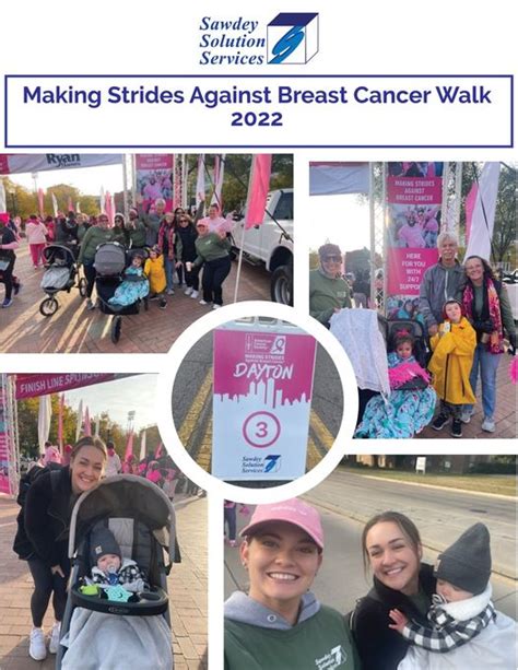 Making Strides Against Breast Cancer Walk 2022 Sawdey Solution