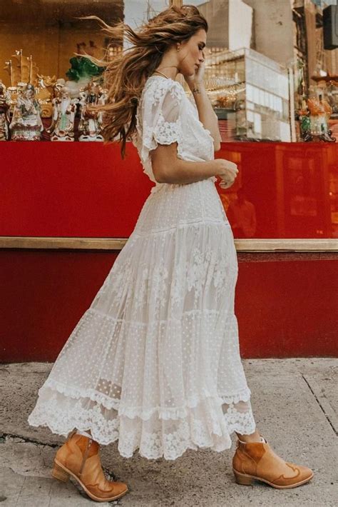 White Chic Luminous Dawn Lace Gown Maxi Dress Wedding Lace White