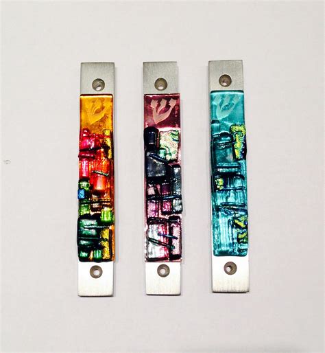 Western Wall Mezuzah By Alicia Kelemen Art Glass Mezuzah Artful Home