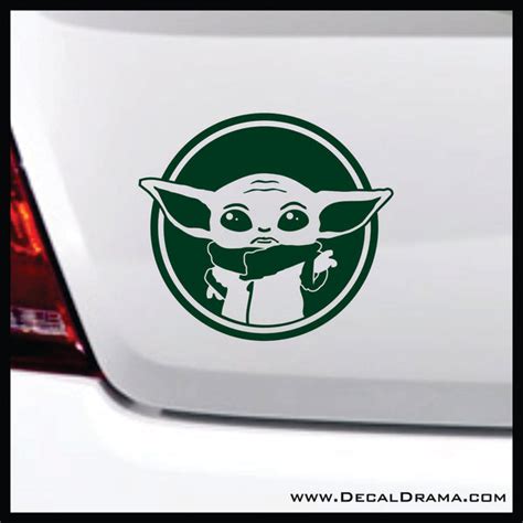 The Child Baby Yoda Mandalorian Inspired Fan Art Vinyl Wall Decal