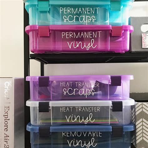 Cricut Vinyl Storage So Neat And Clean The Fonts Cricut Craft Room