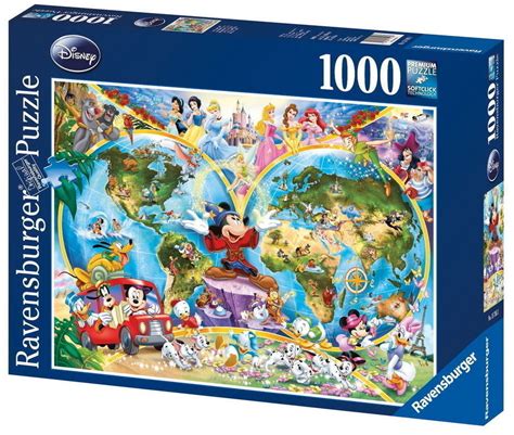 Ravensburger 1000 Piece Disney World Map Jigsaws 1000 The Games