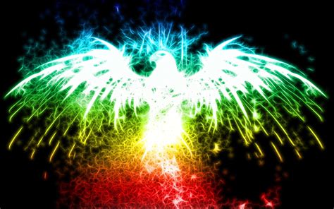 A phoenix is a mythical bird with colorful feathers and a tail of gold and scarlet. Phoenix Bird Wallpaper HD | PixelsTalk.Net