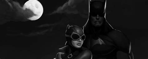 2560x1024 Batman 4k Catwoman Art Superhero 2560x1024 Resolution