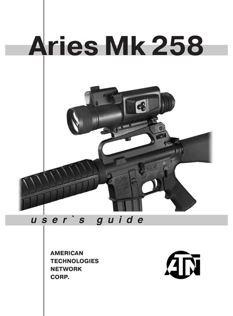Atn Aries Mk User Manual Pdf Download Manualslib