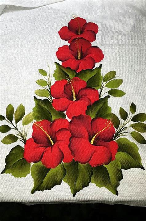 Pintura Em Tecido 75 Modelos De Flores Riscos Grátis