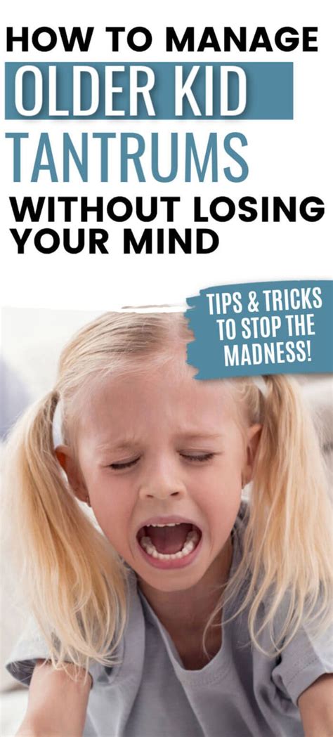 5 Ways To Calm Older Kid Tantrums Tantrum Kids Temper Tantrums Tantrums