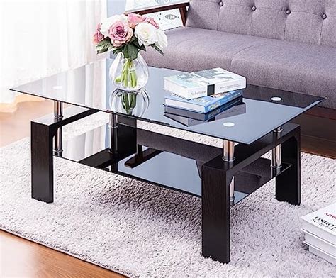 Clear Coffee Table，modern Side Center Tables For Living Roomliving