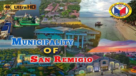 4k Welcome To Municipality Of San Remigio Cebu Aerials Youtube