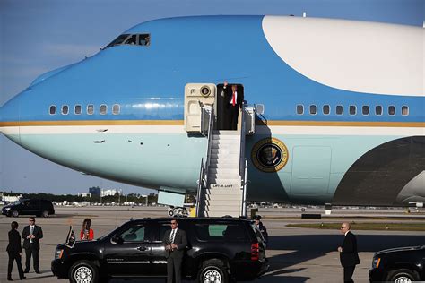 If the president is traveling then his airplane is somewhere near his location at a suitable air field which may be a military base if one is close by or may be a civil airport. Investigators Probing Plane That Got Too Close to Air ...