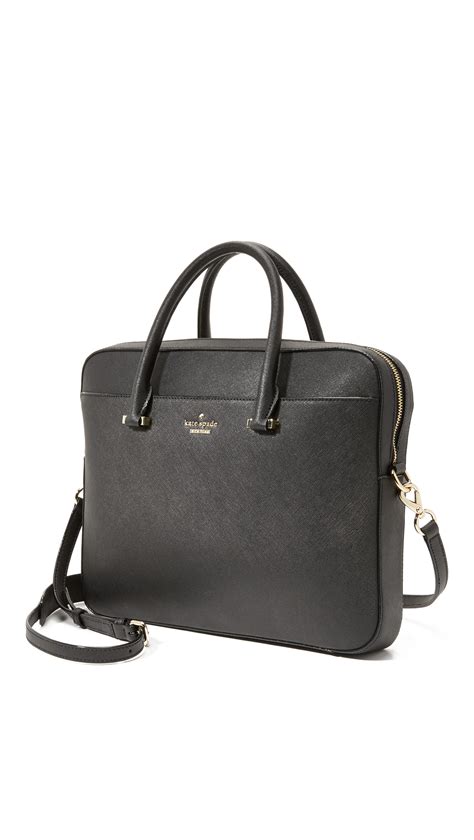 Most kate spade new york laptop bags will tell you the size laptop they fit. Kate Spade 13 Inch Saffiano Laptop Bag in Black - Lyst