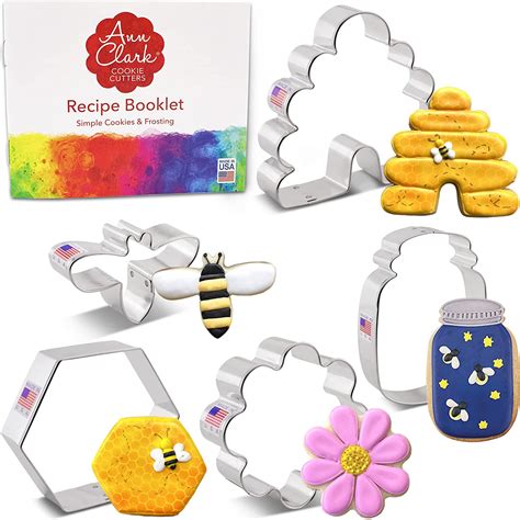 Buy Ann Clark Cookie Cutters 5 Piece Bee Cookie Cutter Set With Recipe