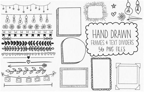 Planner Clipart Hand Drawn Clip Art Planner Stickers Doodle Etsy