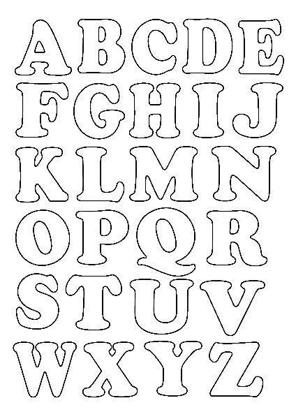 Molde Letra Artofit Printable Letter Templates Printable Alphabet