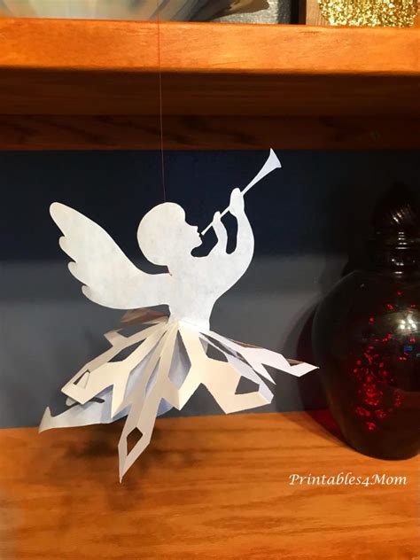 Paper Ballerina Snowflakes Angels And Fairies Printables 4 Mom