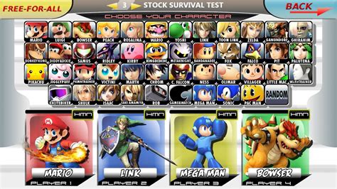 Super Smash Bros Wii U 3ds Character Select Roster Wer Siegt