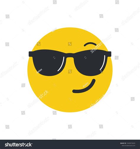 smiling face with sunglasses emoji vector illustration sunglasses face smiling illustration