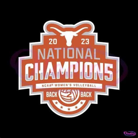 Texas Longhorns Ncaa Womens Volleyball National Champions Svg