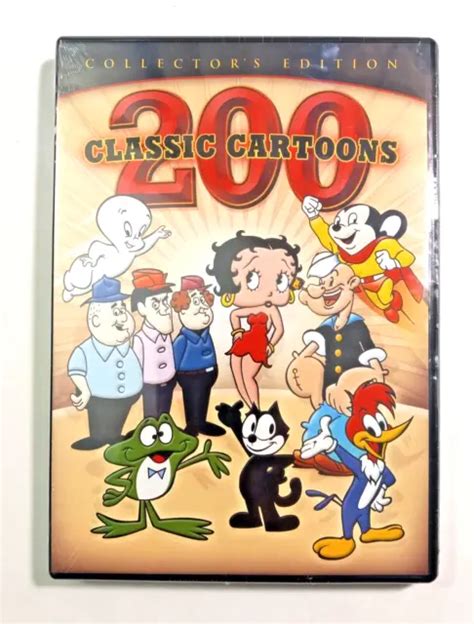 200 Classic Cartoons 4 Disc Set Collectors Edition Brand New 3