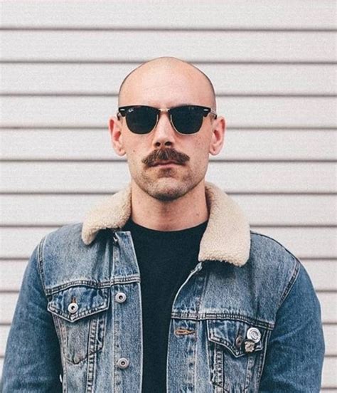 How A Bald Guy Should Wear A Mustache Top 13 Styles