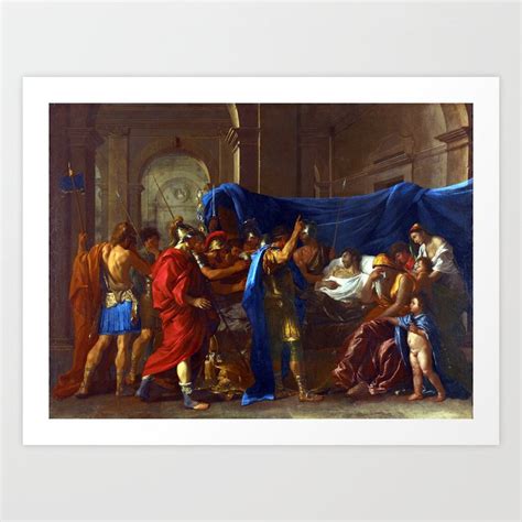 Nicolas Poussin The Death Of Germanicus Art Print By Pdpress Society6